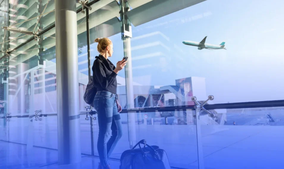 woman in airport